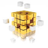 golden cubes